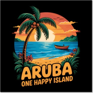 Aruba One Happy Island Souvenir Posters and Art